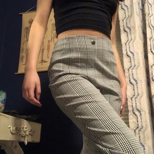 plaid straight leg pants 💓